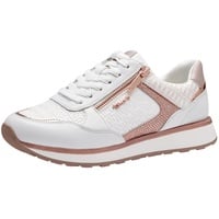 TAMARIS Sneaker weiß rose gold Leder