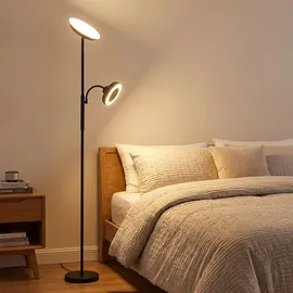 GLOBO LED Stehleuchte 20w H 178 cm Schwarz