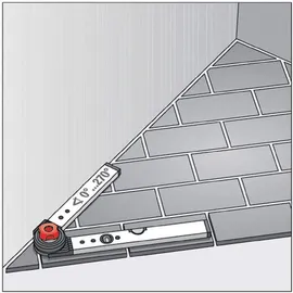 Bmi Bauwinkel WINKELSTAR Messber.0-180Grad Schenkel-L.150x100cm