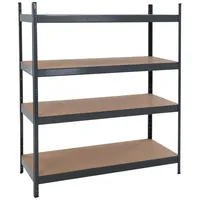 Estexo Steckregal Lagerregal Weitspannregal 180x160x60 cm Schwerlastregal verzinkt grau