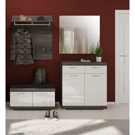 INOSIGN Siena Garderoben-Set 195 x 40 x 197 cm weiß