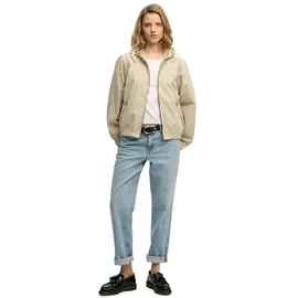 Superdry Hooded Washed Twill Jacke Damen Beige S