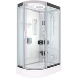 AcquaVapore Dampfdusche Sauna Dusche Duschkabine D60-70T2L-EC 120x80 cm Mit 2k Scheiben Versiegelung