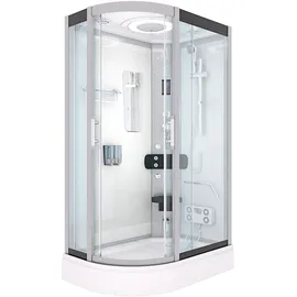AcquaVapore Dampfdusche Sauna Dusche Duschkabine D60-70T2L-EC 120x80 cm Mit 2k Scheiben Versiegelung