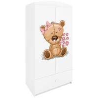 Raumhirsch furniture Kinderkleiderschrank Weiß, 90x175x52 cm, Kinder- & Jugendzimmer,