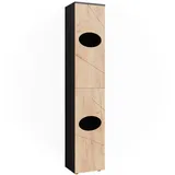 Vicco Wäscheschrank Irma, Anthrazit/Goldkraft Eiche, 37.2 x 192 cm