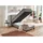 SUN GARDEN Boxspringbett 120 x 200 cm H3 Grau/Silber