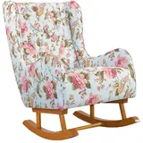 Schaukelsessel mit Ohren Blumenmuster