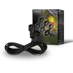 Lampen-Verbindungskabel BRILONER LEUCHTEN "CONNECT TO SHINE Zubehör", schwarz, 200cm, Kabel