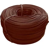 maDDma 10m Keder Ø 3mm x Fahne 7mm Kederband Biese Paspelband Wulstband PVC Farbwahl, Größe:Ø 3mm x Fahne 7mm, Farbe:braun