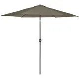 MADISON N.Y Madison Sonnenschirm Tenerife 300 cm Rund Grau