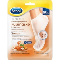 Scholl Fußmaske ExpertCare, mit Honig und Mandel in Socken intensic pflegend weiß