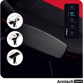 Diablo Chairs X-Player 2.0 Normal Size Gaming Chair karminrot/anthrazit