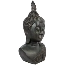 ATMOSPHERA CREATEUR D'INTERIEUR Atmosphera - Statue Buddha - schwarz H 113 cm - Schwarz