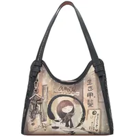 Anekke Shoen Black Schultertasche 31 cm