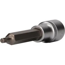 BRILLIANT TOOLS 1/2 Zoll Vielzahn-Bit-Stecknuss, 100 mm lang, M5