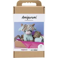 Creativ Company Kreativ Set Amigurumi Kuh, Beige, Mint