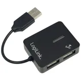 Logilink USB 2.0 Hub 4-Port Smile 4 Port schwarz