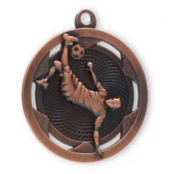 Fußballmedaille Daniele bronzefarben