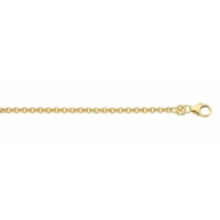adeliás Damen 333 Gold Anker Halskette Ø 1,6 mm", gold, | Gr.: 42, cm