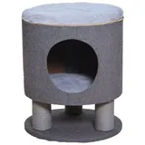 dehner lieblinge Kratzhöhle Vincent, grau, ca. B40/H48/T40 cm, Dunkelgrau