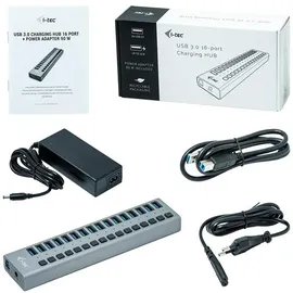 iTEC i-tec USB 3.0 Charging HUB 16 port + Power Adapter 90 W