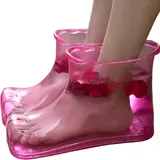 Yaoliucp Tragbarer Fußwanne Badewanne Fuß Soaker | Fuß Soaker Schuhe 1 Paar Thermmassage Fußbad Schuhe Wasser sparter Fußbecken und Leckdosen & Tragbare Fuß -Soak -Schuhe