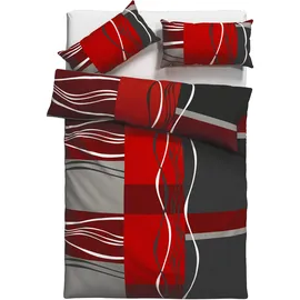 OTTO home Kelian Linon rot 135 x 220 cm + 40 x 80 cm