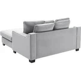 Atlantic Home Collection XXL-Sessel "Nobel", grau (silbergrau), B:158cm H:89cm T:173cm, ATLANTIC HOME COLLECTION, Sessel, XXL-Sessel, Megasessel, Loveseat, inkl. 5 Rückenkissen, frei im Raum stellbar