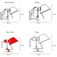 Artemide Tolomeo Micro Pinza blue