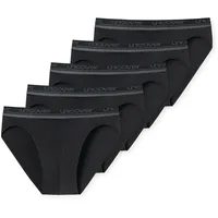 SCHIESSER Slip UNCOVER Cotton schwarz/grau XL 5er Pack
