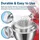 MMobiel Spritzschutz für Kippkopf-Standmixer 5 QT Edelstahl