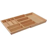 Hansmeier GmbH Teleskop Holz Besteckeinsatz ausziehbar 80-100 cm