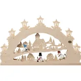 SAICO Saico, Weihnachtsbeleuchtung, Original 3D Schwibbogen Schneemann