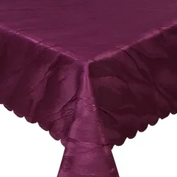 NYVI Tischdecke Jacquard Elegance Tischwäsche mit edler & luxuriöser Optik Farbe:Bordeaux,Größe:130x220 cm