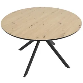 HELA Tische Kindu Ø 120 cm Artisan Eiche/schwarz