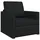 vidaXL Schlafsofa 60cm Schwarz Stoff