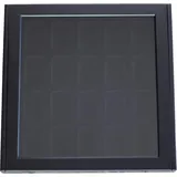 meytrade Hängevitrine Sammlervitrine für 20 (Zippo) Feuerzeuge aus Holz mit Glasdeckel aus Holz in 3 Ausführungen für Zippo Sammler schwarz