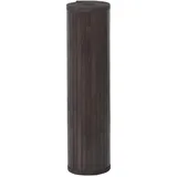vidaXL Teppich, Rechteckig Dunkelbraun 80x500 cm Bambus
