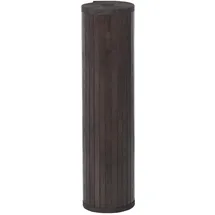 vidaXL Teppich, Rechteckig Dunkelbraun 80x500 cm Bambus
