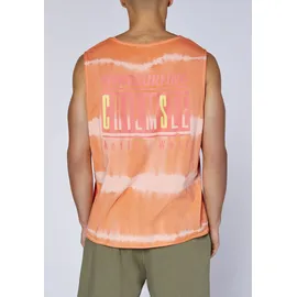 Chiemsee Tanktop CHIEMSEE, Herren, Gr. L (52/54), orange (melon), 100% Baumwolle, Rundhals, Tops Tanktop