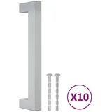 vidaXL Möbelgriffe 10 Stk. Silbern 128 mm Edelstahl