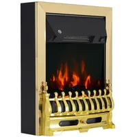 HOMCOM Elektrokamin Metall und Kunststoff