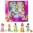 Mattel Disney Princess und Freunde Set mit 5 beweglichen kleinen Puppen mit abnehmbaren Röcken oder Hosen und 5 Freundefiguren, inspiriert von den Disney-Filmen, JBL33