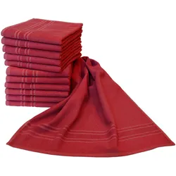 Handtuch DYCKHOFF "Saphir Friseurhandtücher", rot (bordeaux), B:47cm L:85cm, Frottier, Frottier, Handtücher (Packung), Farbecht und besonders strapazierfähig, 47x85 cm