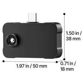 Vevor Wärmebildkamera 512x384 Super IR & 256x192 IR-Auflösung für iOS & Android, 25Hz, -20°C-550°C