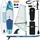 vidaXL SUP Board Aufblasbares SUP-Board mit Segel HYDROS 330 x 76 x 15 cm Blau/Türkis