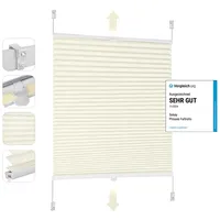 Sekey Plissee Klemmfix ohne Bohren 40x120cm Faltrollo Plisseerollo Jalousie