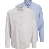 JACK & JONES Langarmhemd Beige L