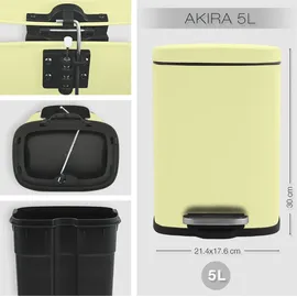 Spirella Akira 5 l hellgelb